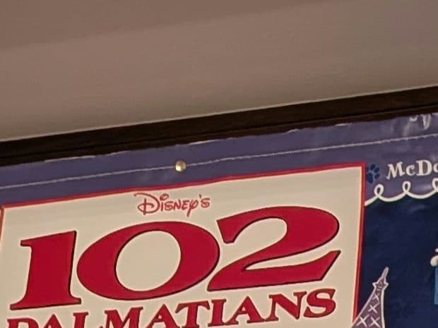 McDonald　バナー　102Dalmatians Disney