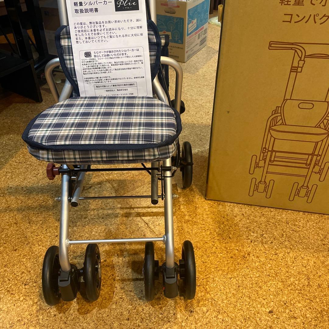 軽量シルバーカー プライ チェック柄