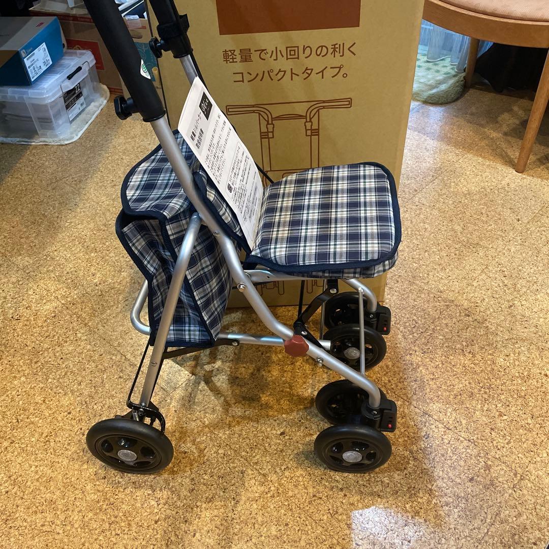 軽量シルバーカー プライ チェック柄