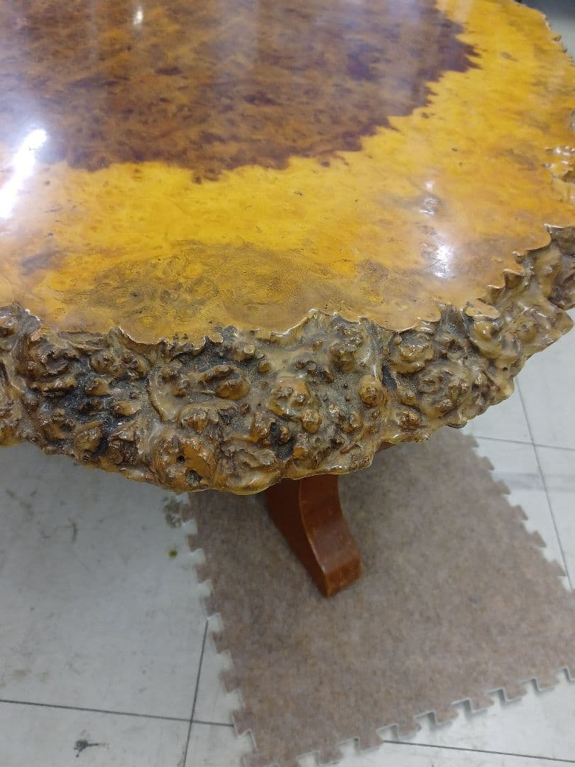 特大高級花梨材　玉杢　葡萄杢　座卓　玉杢　一枚板　無垢材　銘木　瘤木　本花梨