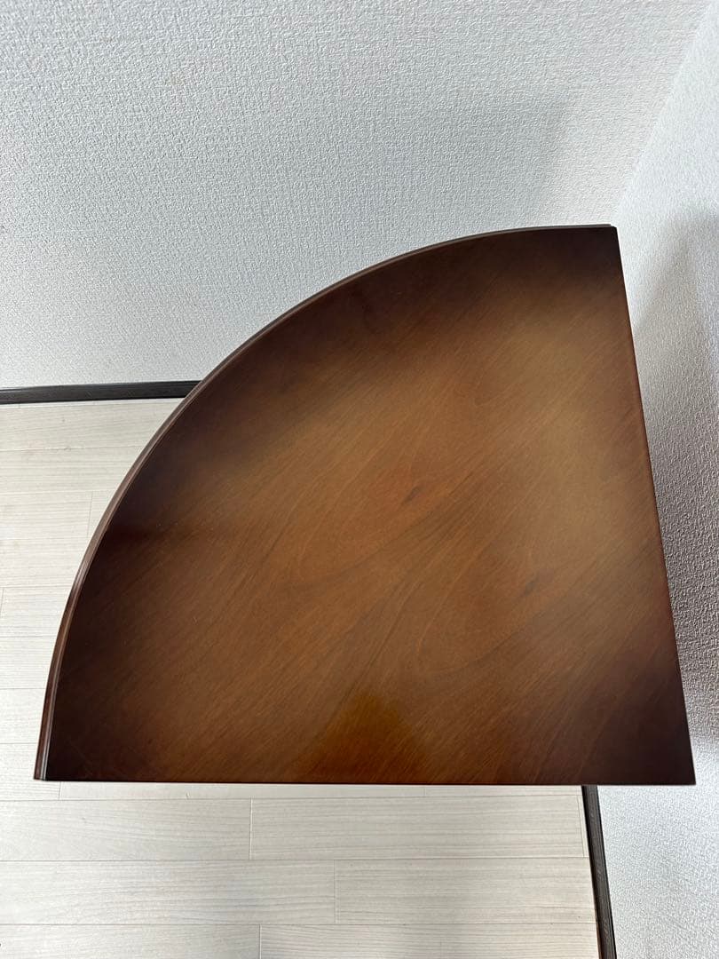 （1/3）カリモク コロニアル コーナー キャビネット 飾り棚 4-1※