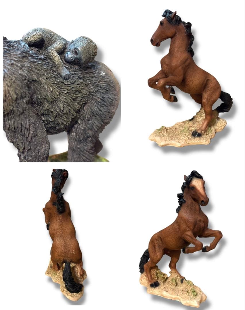 #動物 置物 13体まとめ売り/象 ラクダ、うさぎ、ゴリラ、コアラ　S-B12