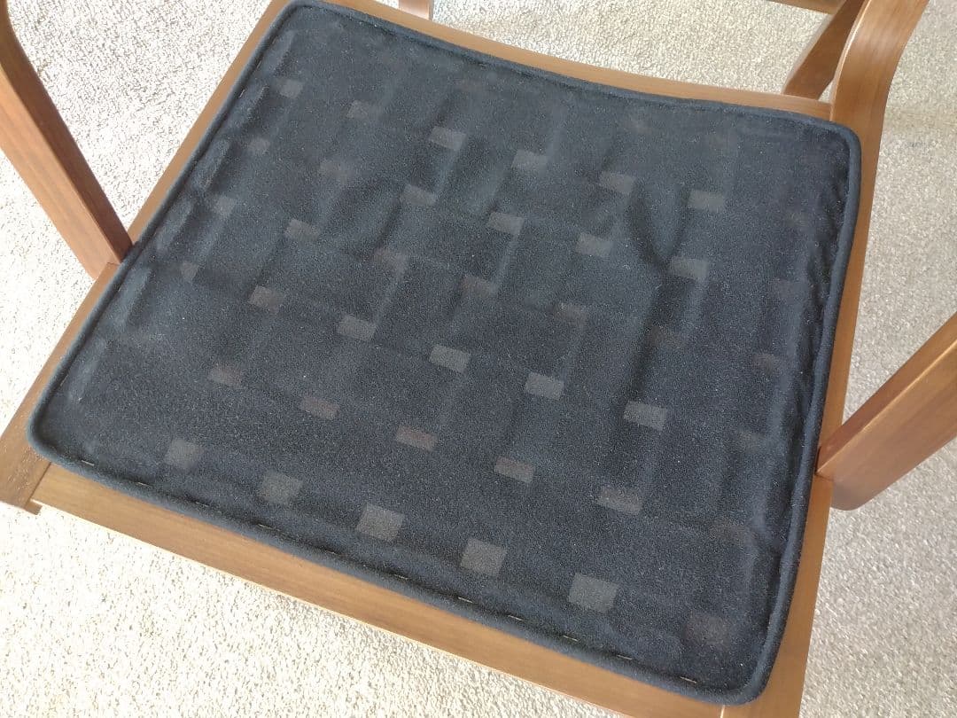 【訳あり美品】MUJI無印 ダイニングソファチェアウォールナット材/リビングでも