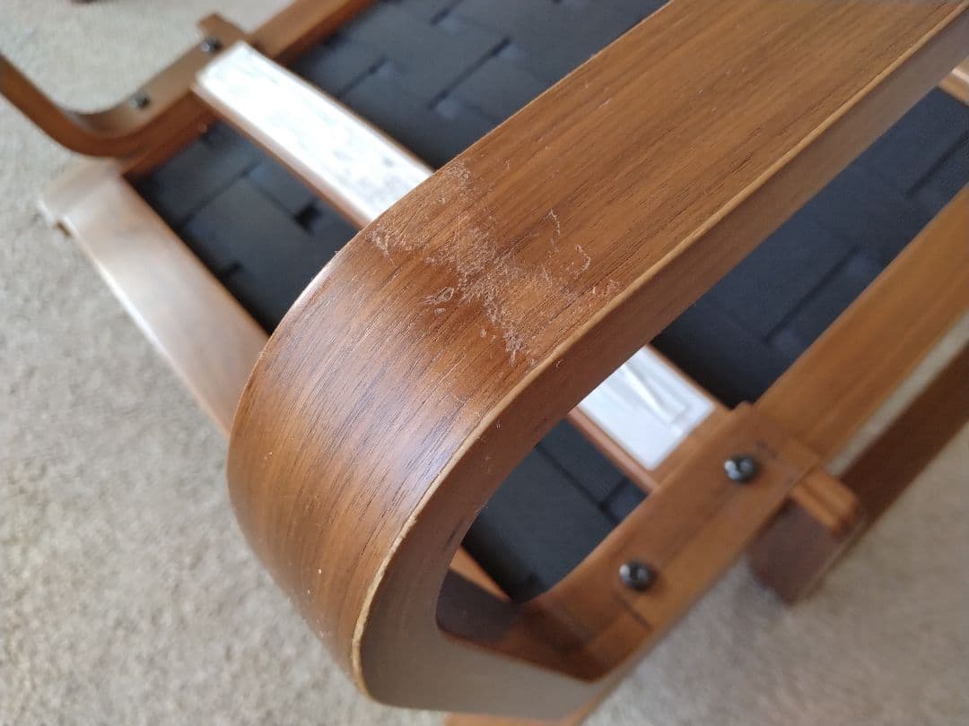 【訳あり美品】MUJI無印 ダイニングソファチェアウォールナット材/リビングでも