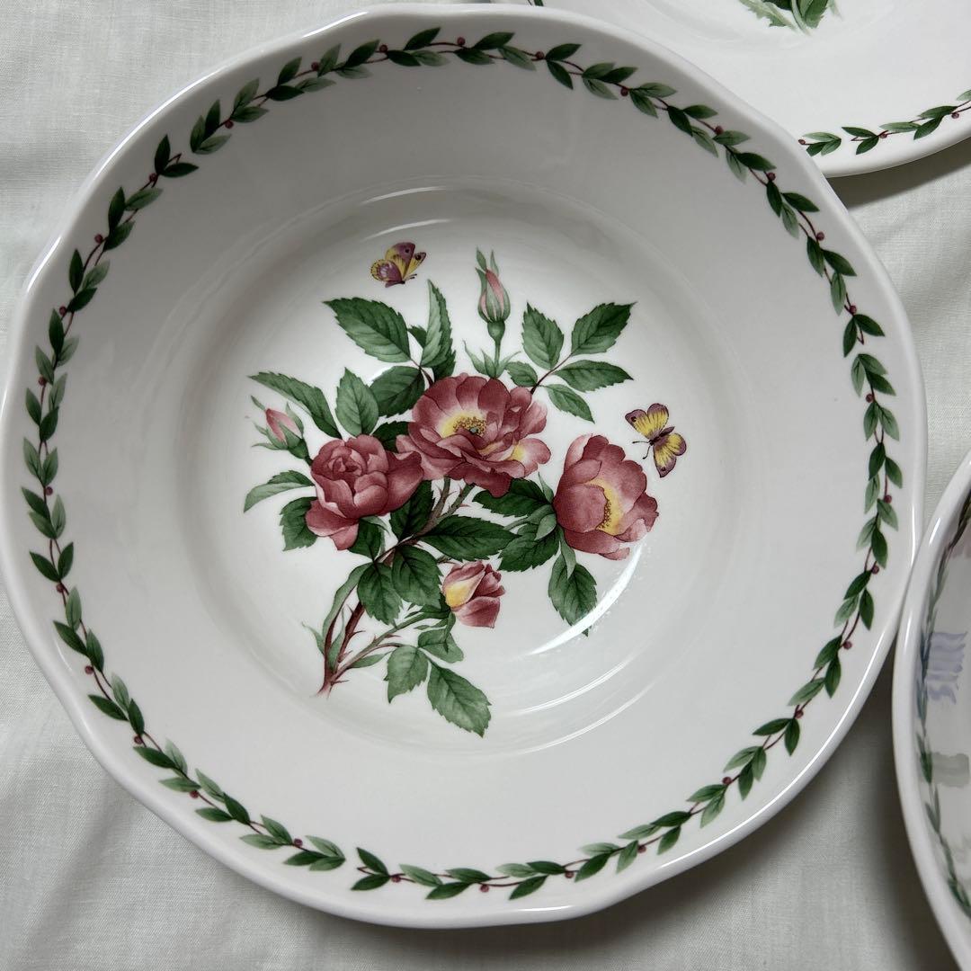 ノリタケ プリマチャイナ　ガーデンブリーズ　絵変わり大鉢　5個組