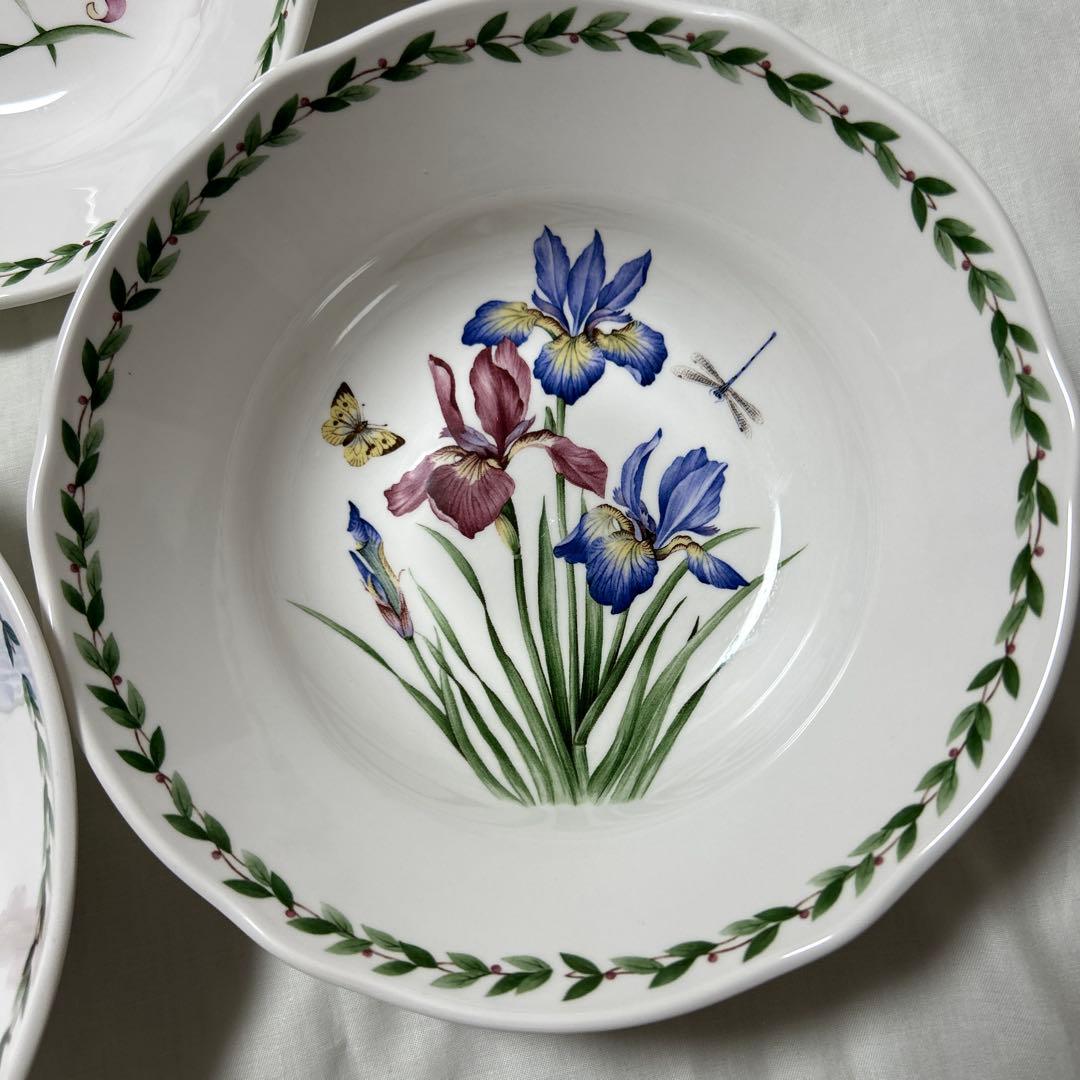 ノリタケ プリマチャイナ　ガーデンブリーズ　絵変わり大鉢　5個組