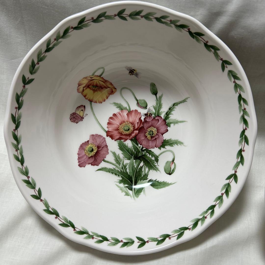 ノリタケ プリマチャイナ　ガーデンブリーズ　絵変わり大鉢　5個組