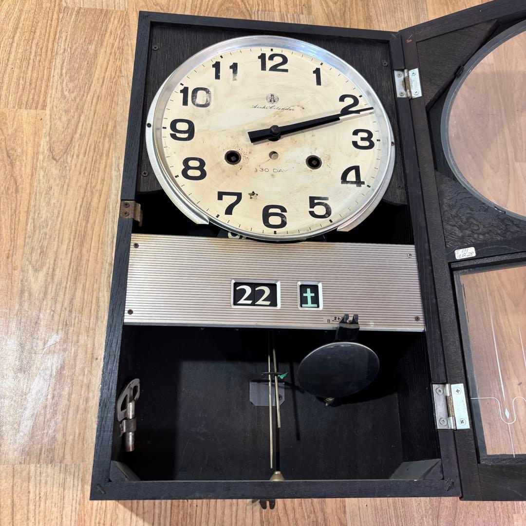 アイチ 古時計 昭和家電 ビンテージ レトロ ゼンマイ ジャンク - メルカリ