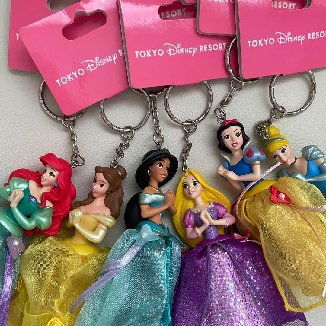 東京ディズニーリゾート プリンセス キーホルダー キーチェーン 新品