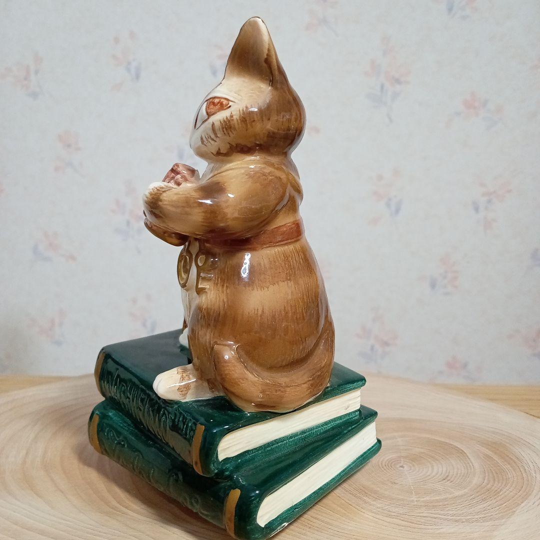 ☆美品☆わちふぃーるどダヤン オルゴール 陶器製 〜80日間世界一周