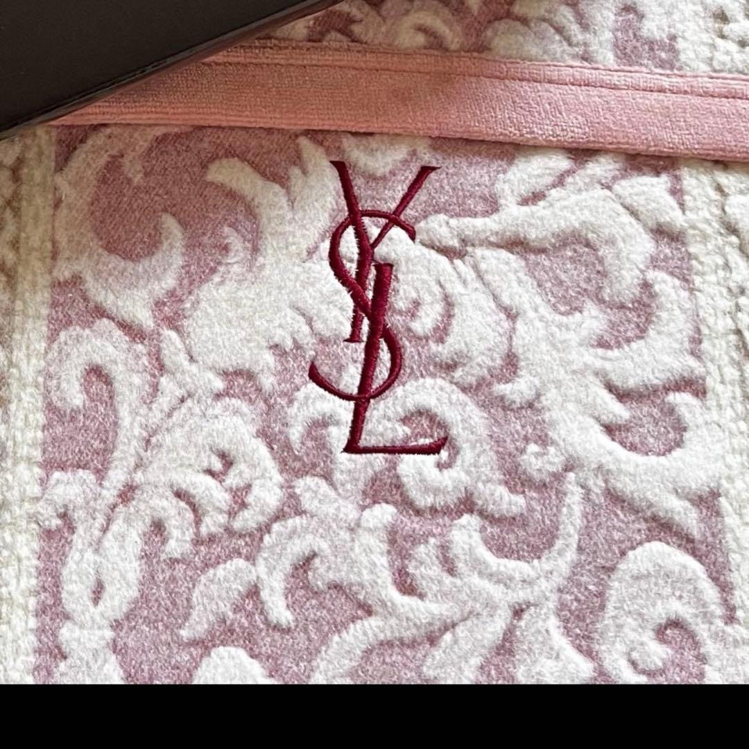 ☆新品箱入り【イヴ・サンローラン】毛布・ブランケット/ピンク/YSL/シングル