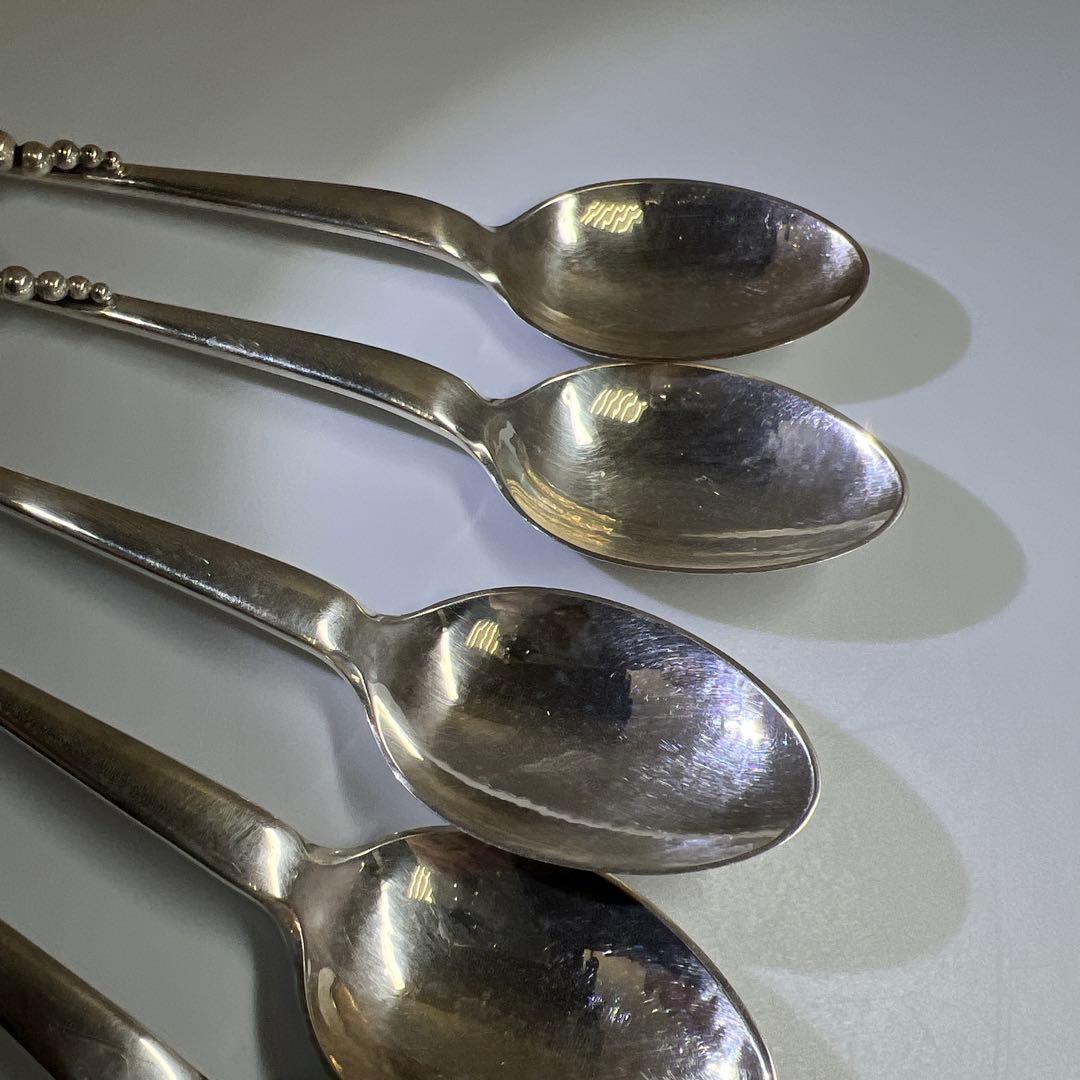 ジョージジェンセン　ブロッサムsterling925ディナースプーン6本　共袋付