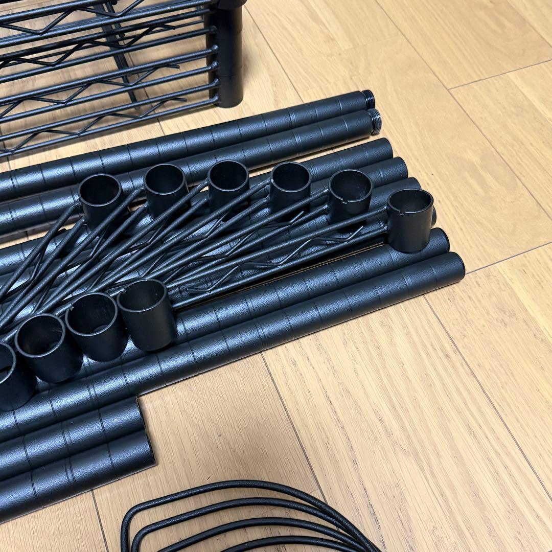 ドウシシャ ルミナスノワール 突っ張りラック 幅75cm NO76-7T - メルカリ