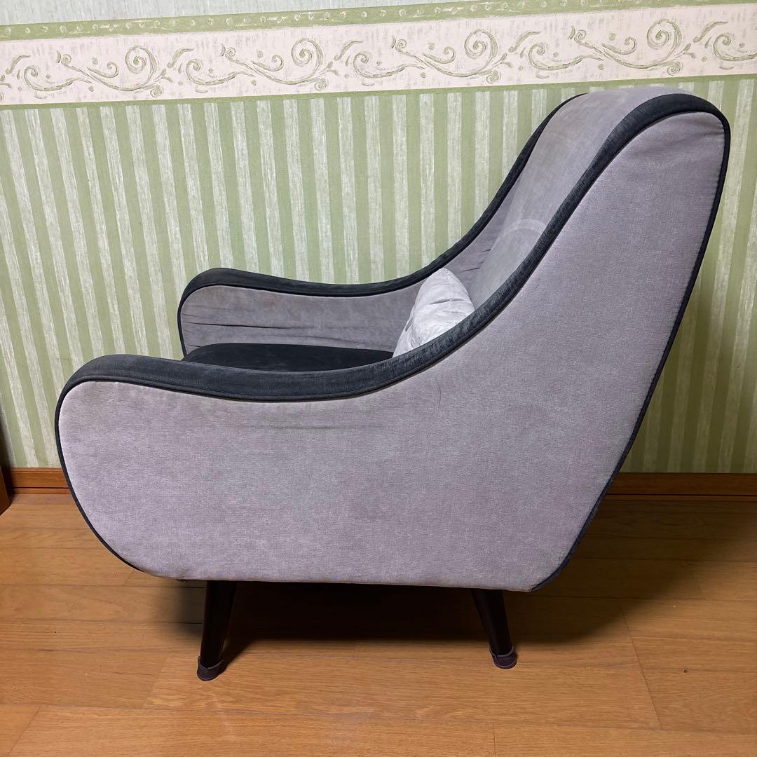 最終価格‼︎ Francfrancフランフラン ピルティ 1人掛けソファ グレー