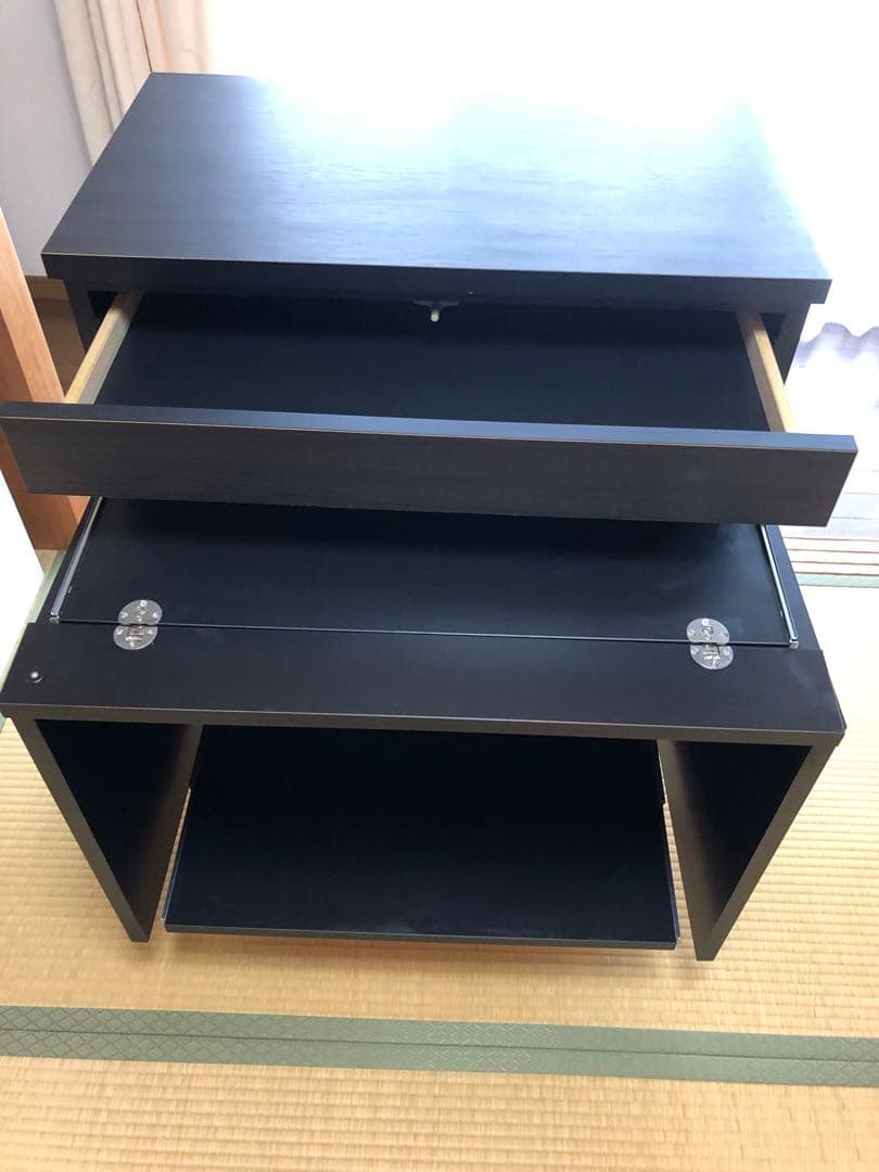 ダークブラウンPCキャビネット 日本製