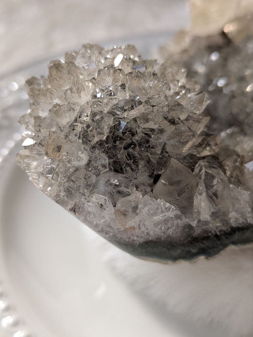 希少　♡グリーンアメジスト　花　皿♡　浄化にも