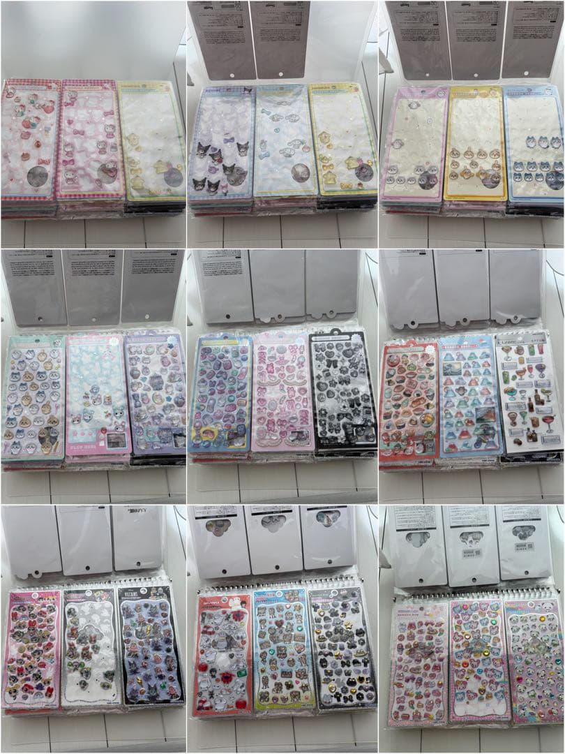 大幅値下げ中！ボンボンドロップシール等大量まとめ売り シール帳等セット売り