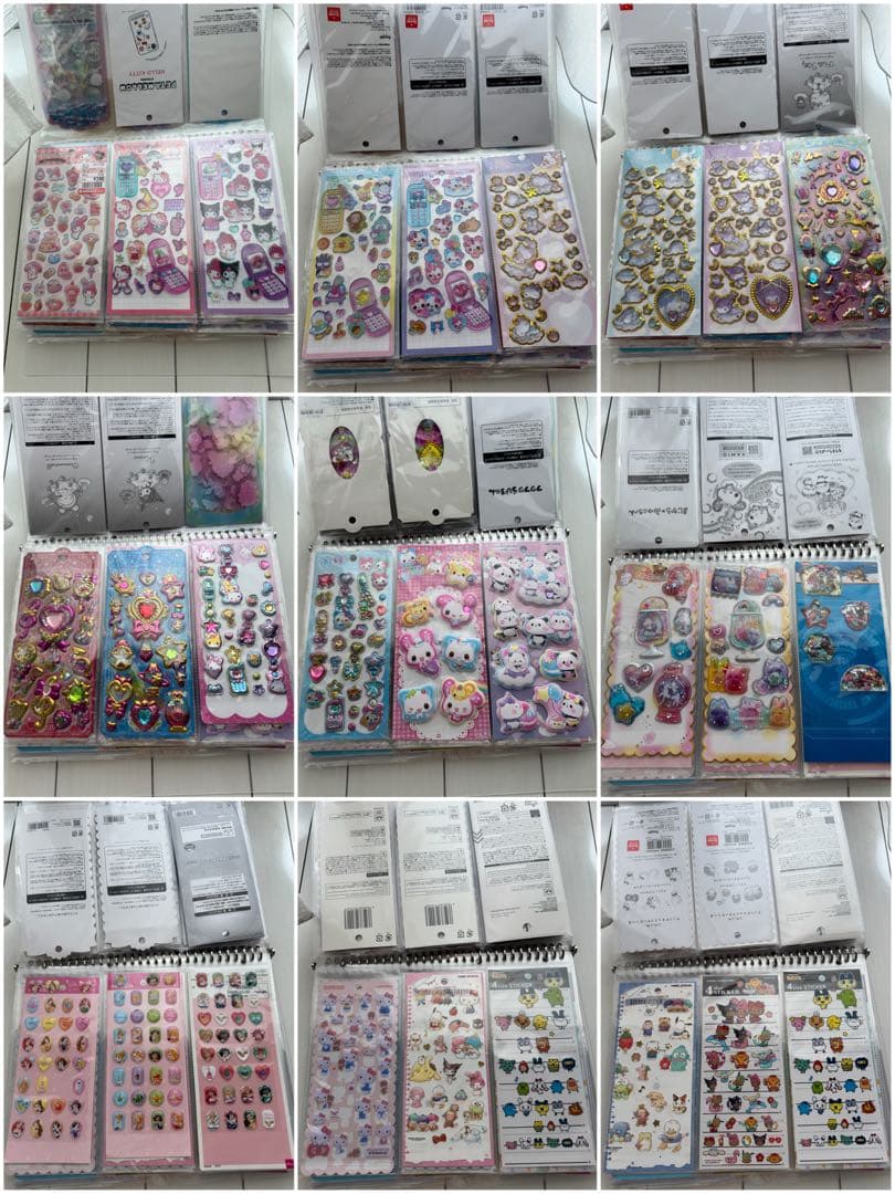 大幅値下げ中！ボンボンドロップシール等大量まとめ売り シール帳等セット売り
