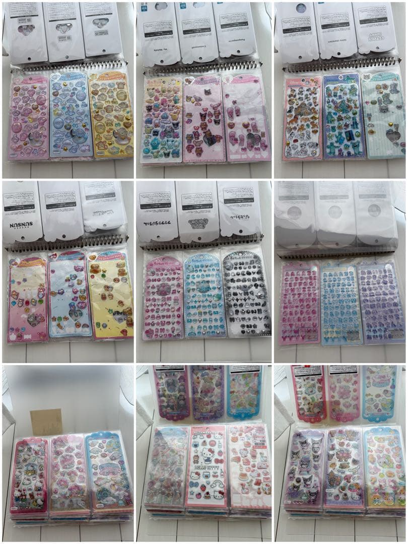 大幅値下げ中！ボンボンドロップシール等大量まとめ売り シール帳等セット売り