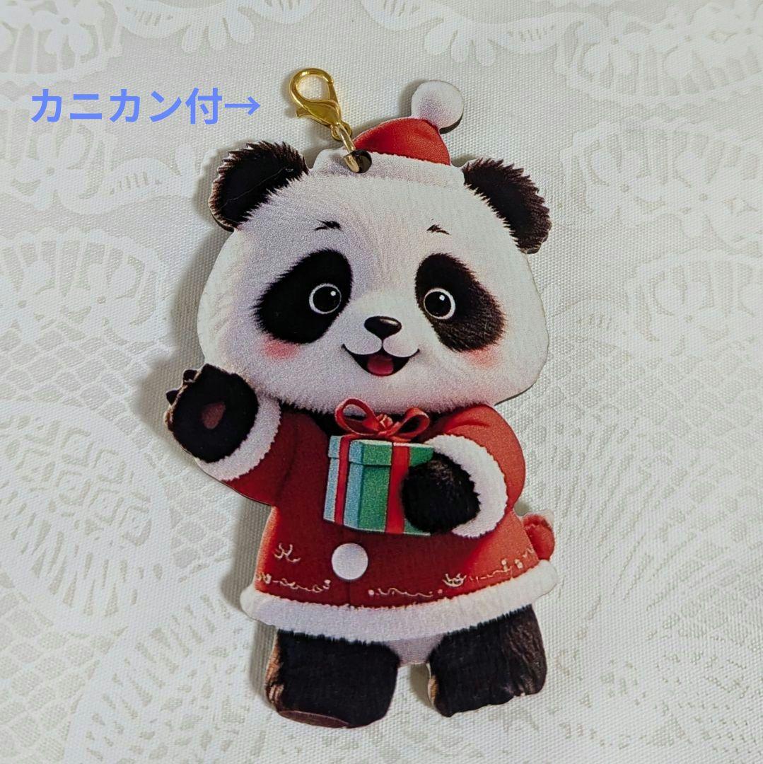 【健康＆ご多幸祈願】サンタパンダちゃん♡リボンレイXmasリース☆ギフトボックス