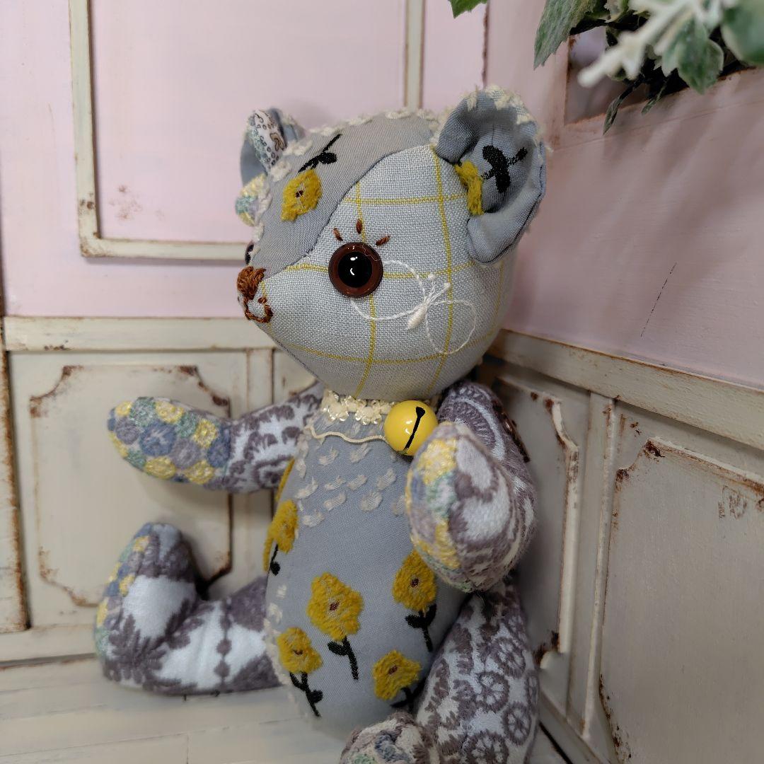 ゆ*こ様 【オークションです】ミナペルホネン＊ハンドメイド＊ぬいぐるみ＊テディベ