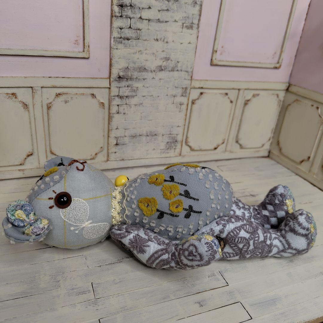 ゆ*こ様 【オークションです】ミナペルホネン＊ハンドメイド＊ぬいぐるみ＊テディベ