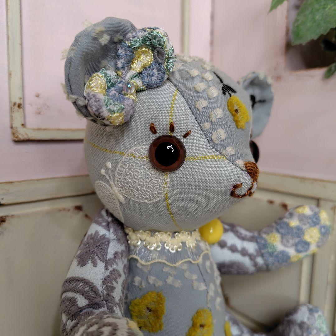 ゆ*こ様 【オークションです】ミナペルホネン＊ハンドメイド＊ぬいぐるみ＊テディベ