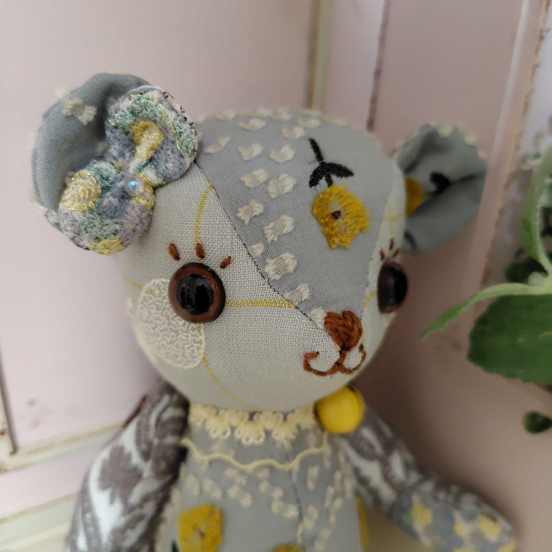 ゆ*こ様 【オークションです】ミナペルホネン＊ハンドメイド＊ぬいぐるみ＊テディベ