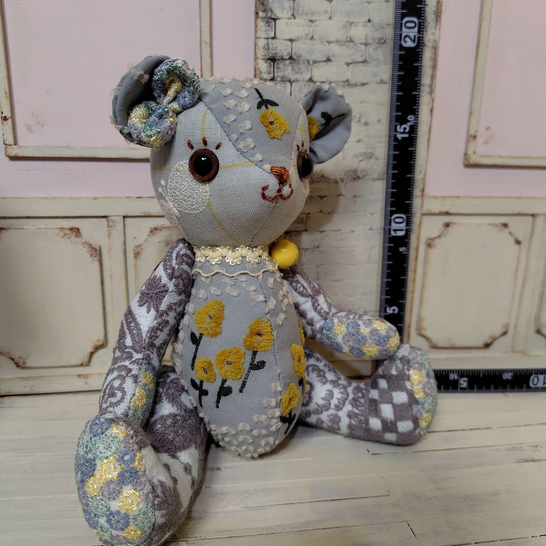 ゆ*こ様 【オークションです】ミナペルホネン＊ハンドメイド＊ぬいぐるみ＊テディベ