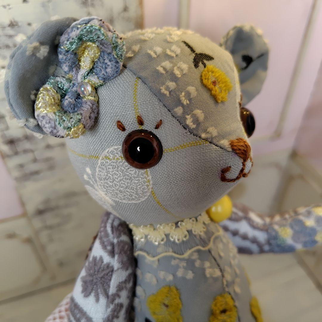 ゆ*こ様 【オークションです】ミナペルホネン＊ハンドメイド＊ぬいぐるみ＊テディベ