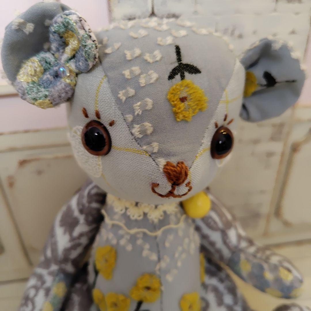 ゆ*こ様 【オークションです】ミナペルホネン＊ハンドメイド＊ぬいぐるみ＊テディベ