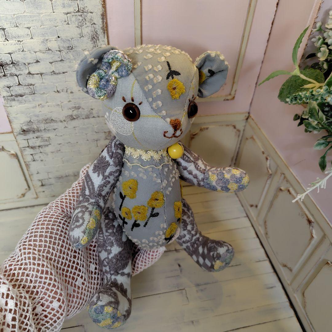 ゆ*こ様 【オークションです】ミナペルホネン＊ハンドメイド＊ぬいぐるみ＊テディベ