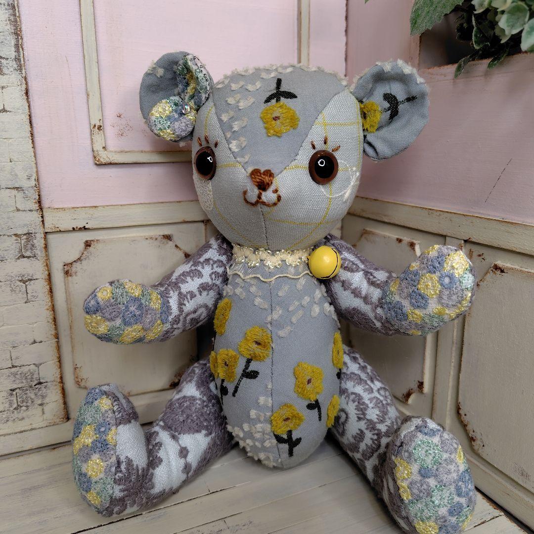 ゆ*こ様 【オークションです】ミナペルホネン＊ハンドメイド＊ぬいぐるみ＊テディベ