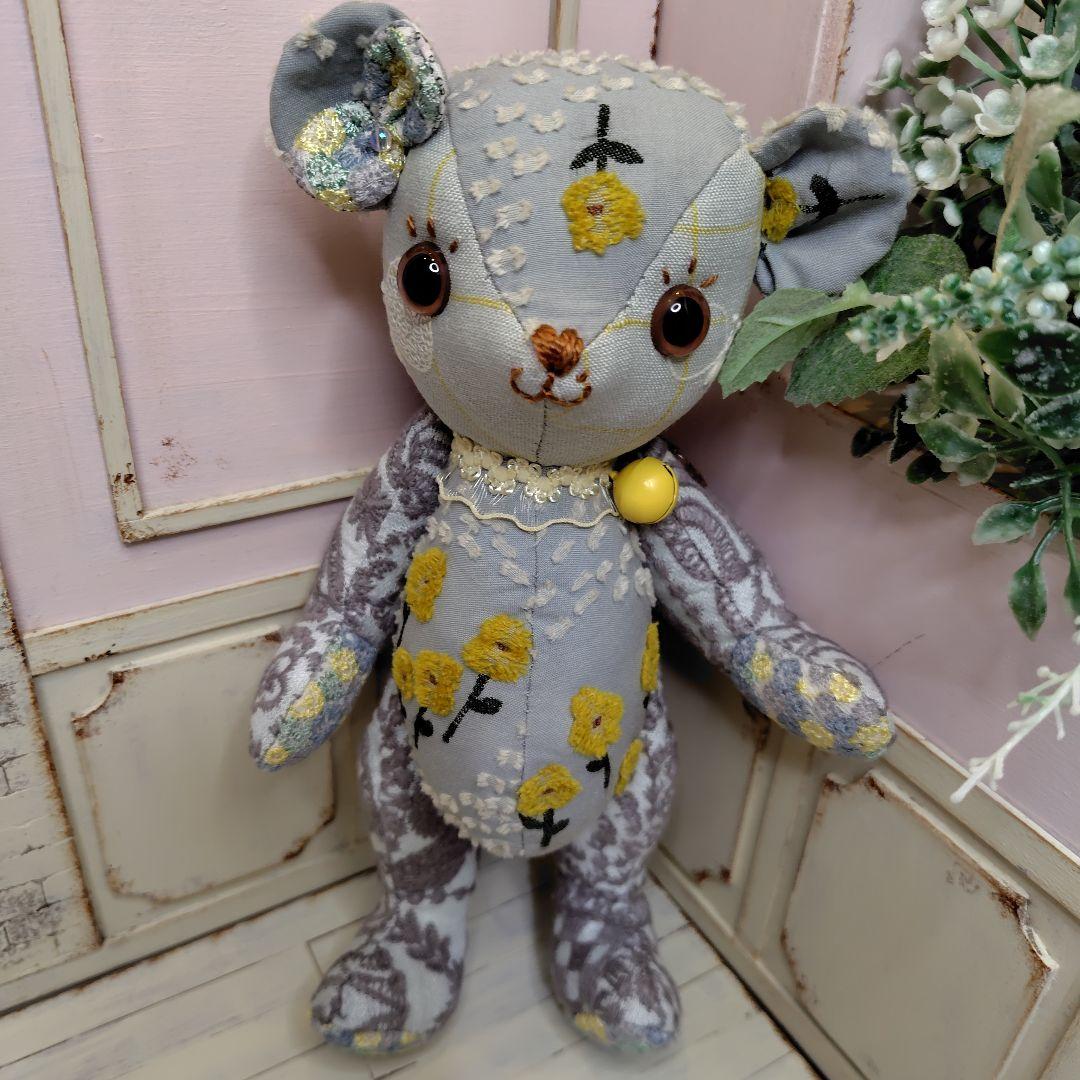 ゆ*こ様 【オークションです】ミナペルホネン＊ハンドメイド＊ぬいぐるみ＊テディベ