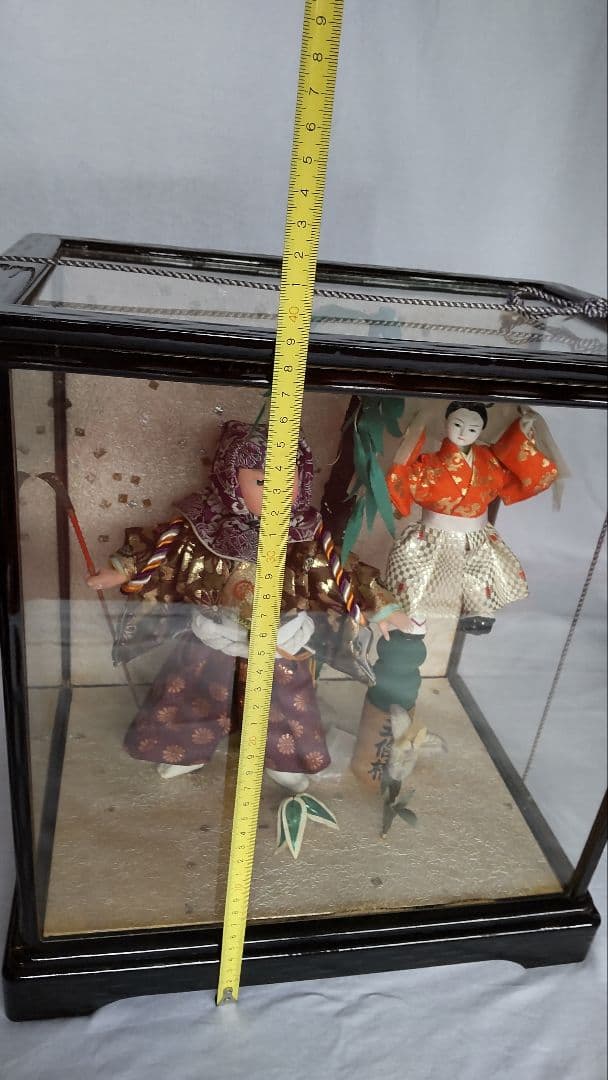 五月人形　弁慶と牛若丸　ケース入　昭和レトロ　アンティーク