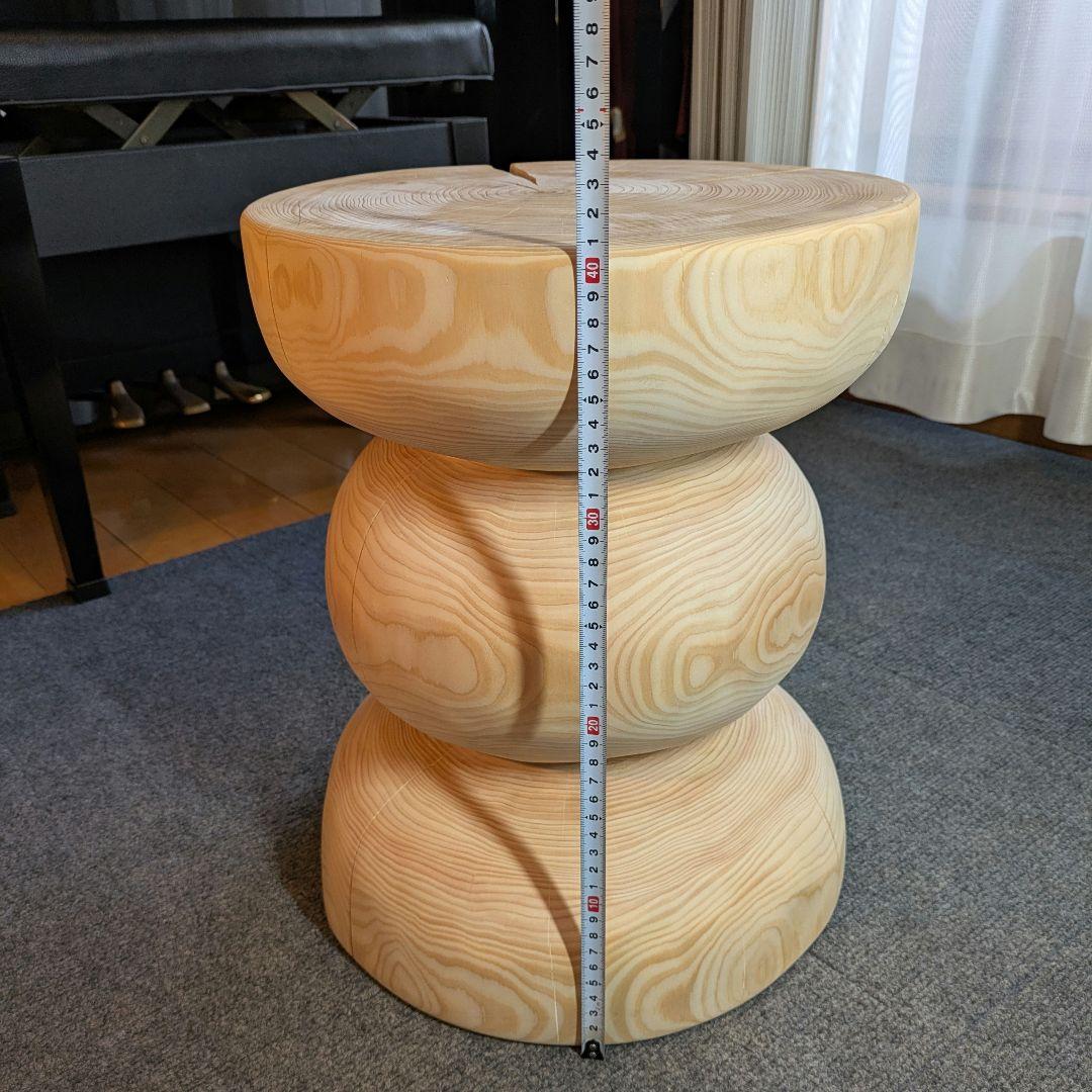 檜　切り株　丸太　椅子　スツール　 テーブル　高さ約41㎝