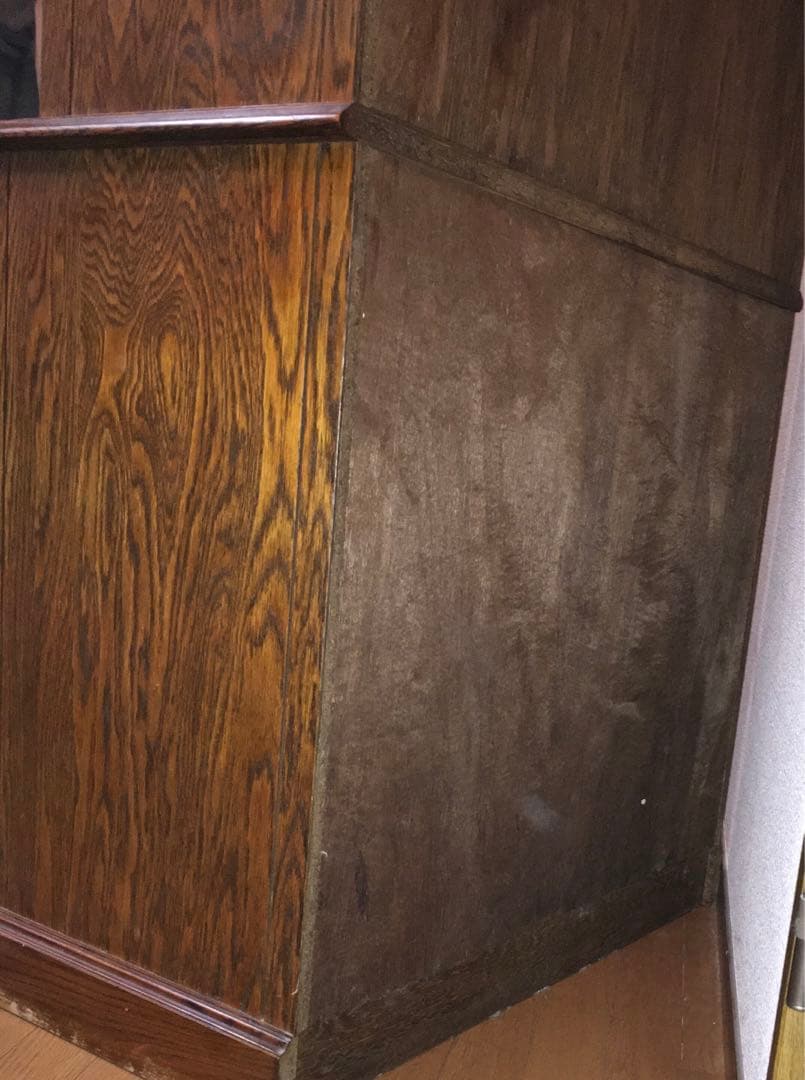 三越家具　ブルージュ　食器棚　ステンドグラス