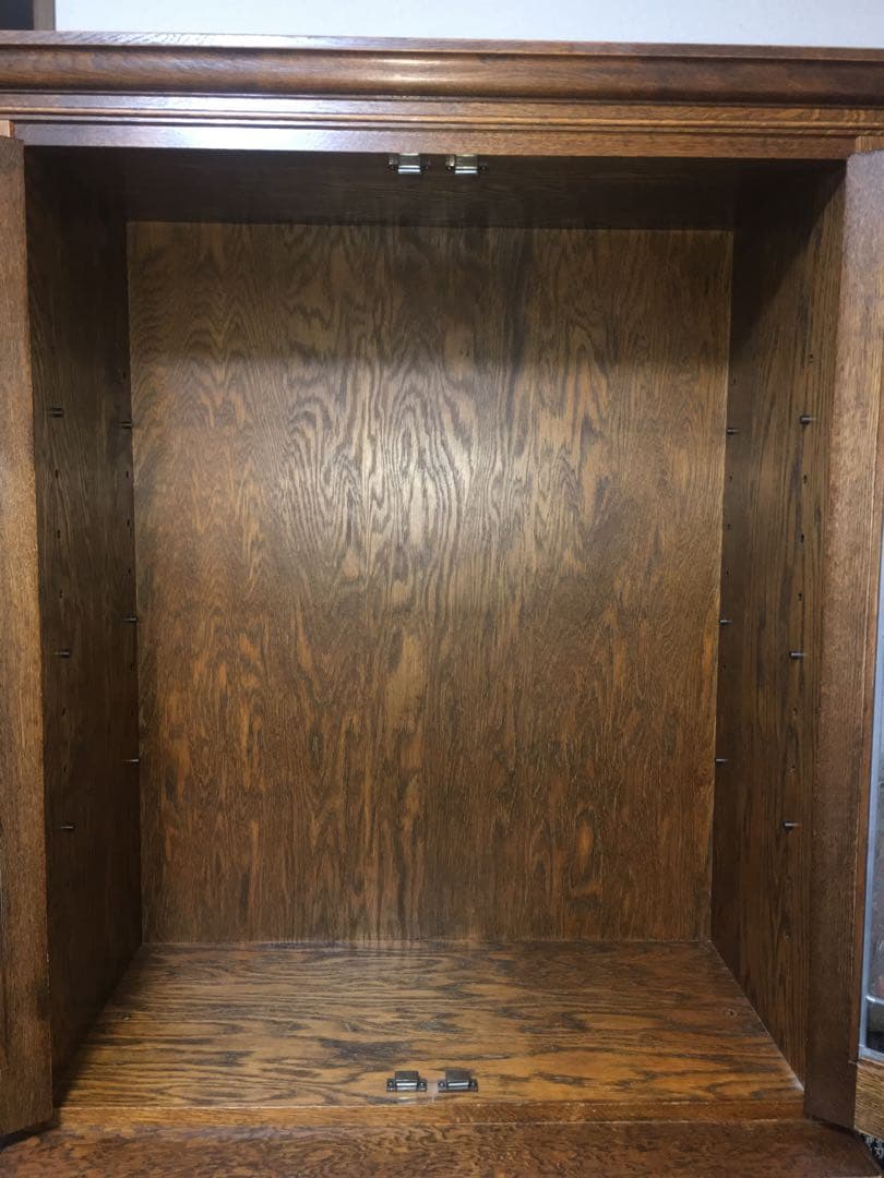 三越家具　ブルージュ　食器棚　ステンドグラス