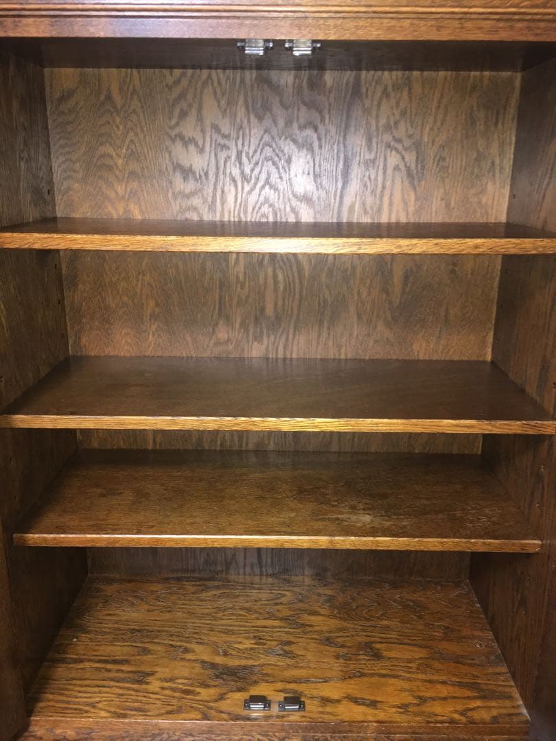 三越家具　ブルージュ　食器棚　ステンドグラス