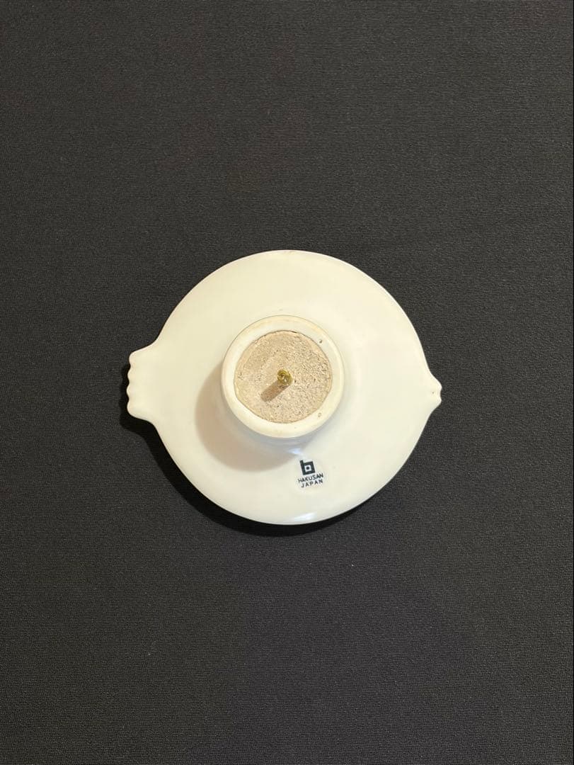 白山陶器 コートハンガー ホワイト 森正洋デザイン アンティーク 魚大