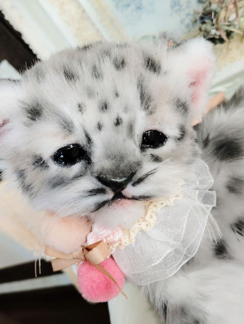 ユキヒョウベビー♡赤ちゃん♡アートドール♡ぬいぐるみ♡