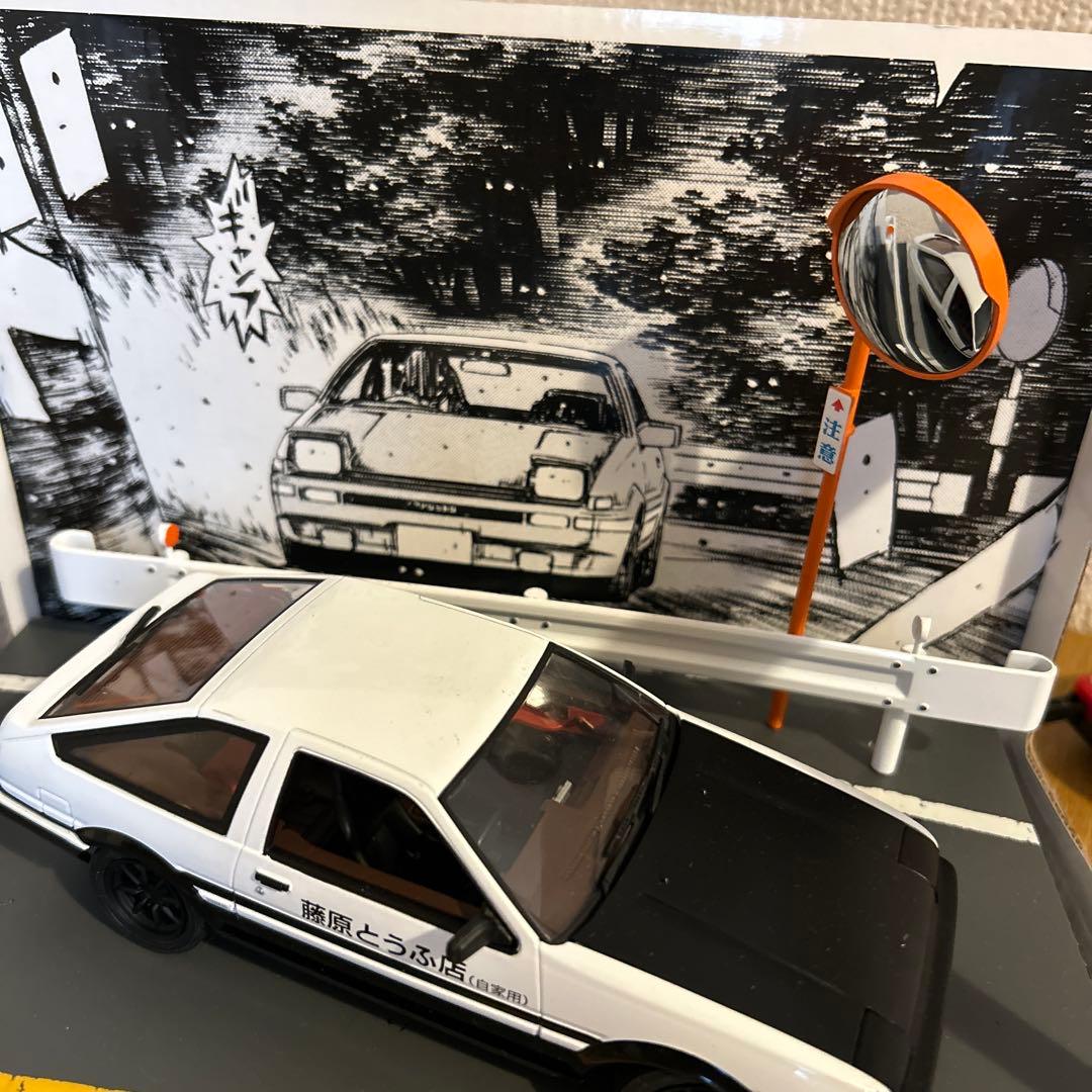 イニシャルD TOYOTA AE86 ミニカー 台座ネジ欠品 ダイキャスト - メルカリ