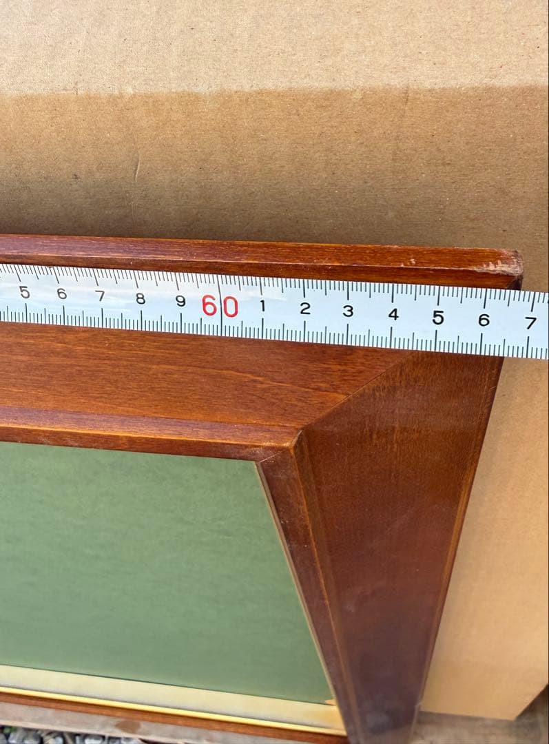 F15サイズブラウン木製油彩額縁 一回のみ使用前面ガラス＆供箱付き1/27