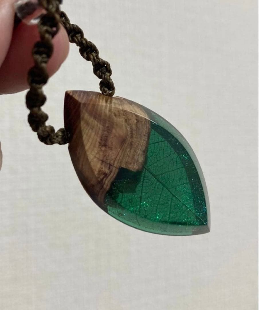 ウッドレジン　リーフ　葉脈　753works