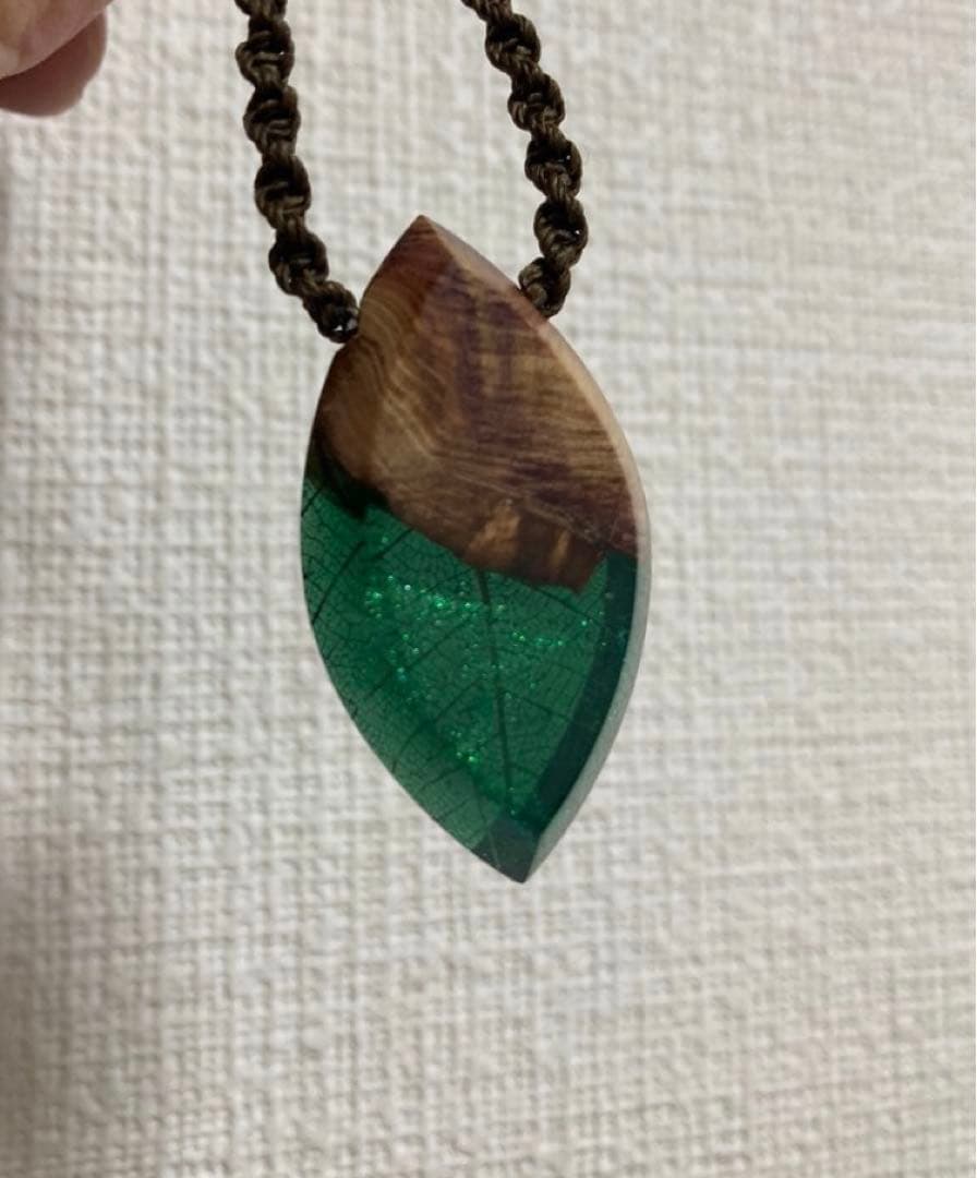 ウッドレジン　リーフ　葉脈　753works