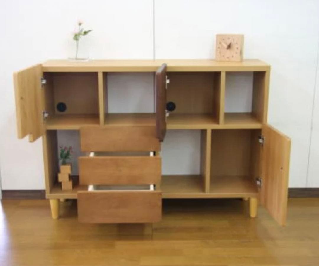 OSLO 115サイドボード キャビネット チェスト 木目調 飾り棚 北欧