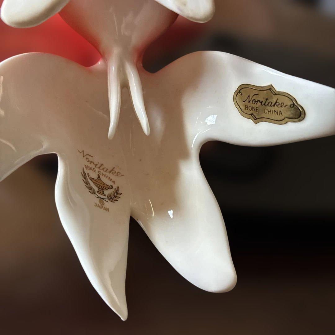 ノリタケ　金魚　台座付き オールドノリタケ　ボーンチャイナ