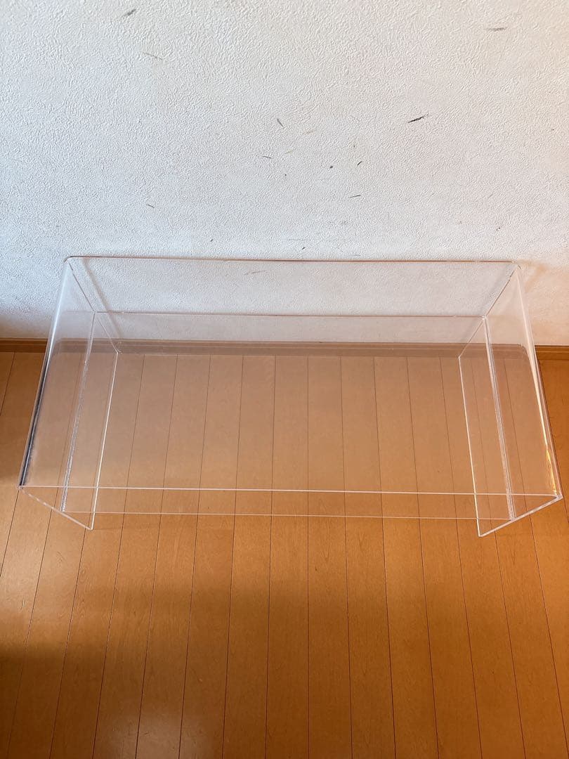 アクリル　クリア　ローテーブル　2段　透明　スペースエイジ　韓国風