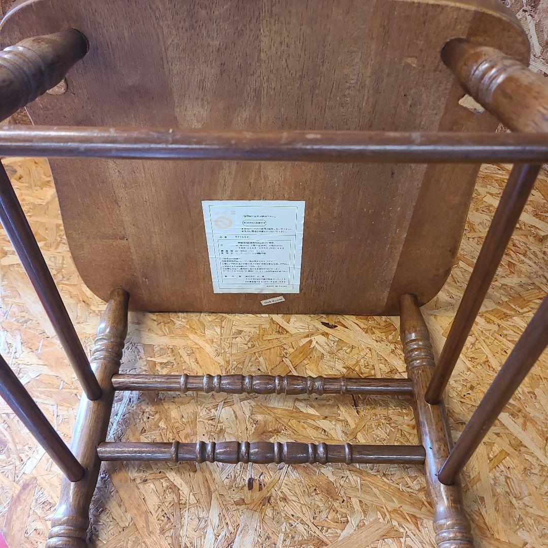 5 山善 椅子 アンティーク調 チェア　ウィンザーチェア