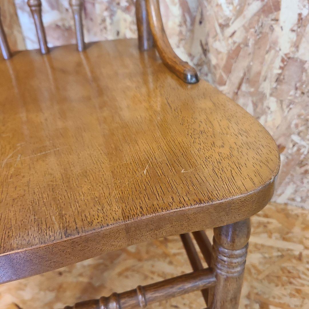 5 山善 椅子 アンティーク調 チェア　ウィンザーチェア